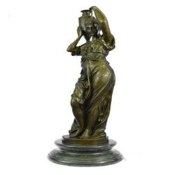 Maiden with Vase Bronze Sculpture