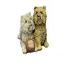 Image 1 : Two Sitting Terrier With A Ball Bronze Sculpture
