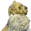 Image 3 : Two Sitting Terrier With A Ball Bronze Sculpture