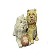 Image 4 : Two Sitting Terrier With A Ball Bronze Sculpture