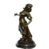 Image 5 : Fairy With Birds Bronze Statue