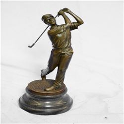 Golfer Sport Memorabilia Bronze Sculpture