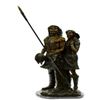 Image 1 : Native American Indian Woman and Her Man Bronze Figurine