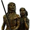 Image 3 : Native American Indian Woman and Her Man Bronze Figurine
