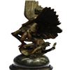 Image 3 : Bronze La Sirene Sculpture on Marble Base Statue
