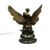 Image 4 : Bronze La Sirene Sculpture on Marble Base Statue