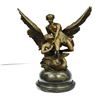 Image 5 : Bronze La Sirene Sculpture on Marble Base Statue