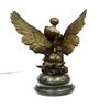 Image 6 : Bronze La Sirene Sculpture on Marble Base Statue