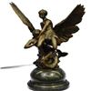 Image 9 : Bronze La Sirene Sculpture on Marble Base Statue