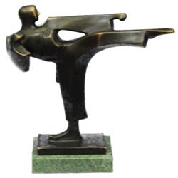 Karate Man Trophy Bronze Sculpture