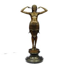 Skilled Romanian Dancer Bronze Sculpture