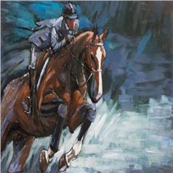 3D Horse Painting Handcrafted Metal Wall Plaque