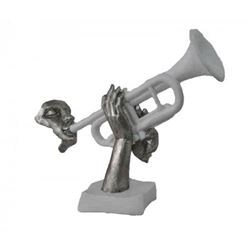 Jazz Club Trumpet Player Cold Cast Bronze Statue