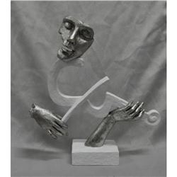 Violin Player Jazz Orchestra Polyresin Cold Cast Bronze Statue