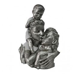 Family Portrait Cold Cast Bronze Sculpture
