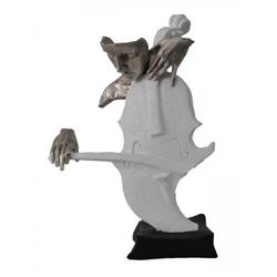 Cello Player Cold Cast Bronze Sculpture