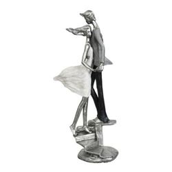 Couple Dancing Wedding Anniversary Cold Cast Bronze Sculpture