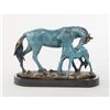 Image 1 : Arabian Show Horse Bronze Statue on Marble Base Sculpture