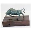 Image 4 : Bronze Abstract Bronze Bull Horns Statue Figurine