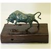Image 5 : Bronze Abstract Bronze Bull Horns Statue Figurine