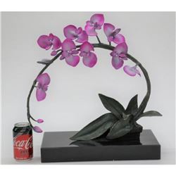 Orchid Bronze Sculpture