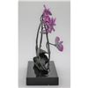 Image 3 : Orchid Bronze Sculpture