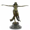 Image 1 : Belly Dancer Bronze Figurine on Marble Base Sculpture