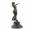 Image 8 : Belly Dancer Bronze Figurine on Marble Base Sculpture