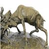 Image 6 : Elk Deer Bronze Sculpture on Marble Base Statue