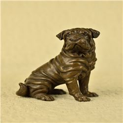 English Bull Dog Bronze Sculpture