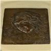 Image 1 : Relief Plaque Woman Face Bronze Sculpture