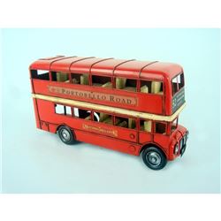 Vintage 1905 RED London Double Bus Model for Decoration