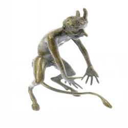 Satyr Nymph Bronze Sculpture