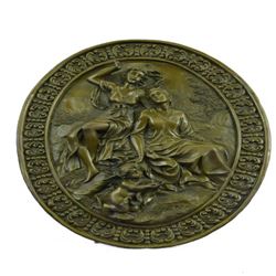 Renaissance Relief Wall Plaque Bronze Sculpture