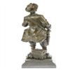 Image 3 : Pirate With Jewelry Chest and Sword Bronze Sculpture