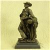 Image 1 : Cowboy With Rope Bronze Sculpture