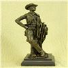 Image 5 : Cowboy With Rope Bronze Sculpture