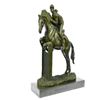 Image 1 : Female Jockey Jumps Bronze Sculpture