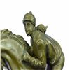 Image 6 : Female Jockey Jumps Bronze Sculpture