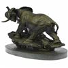 Image 4 : Mother and Child African Elephant Animal Kingdom Barye Bronze Sculpture Statue