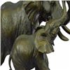 Image 6 : Mother and Child African Elephant Animal Kingdom Barye Bronze Sculpture Statue