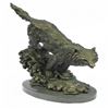 Image 1 : Howling Wolf Bronze Sculpture