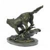 Image 4 : Howling Wolf Bronze Sculpture