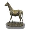 Image 1 : Stallion Racing Horse Trophy Bronze Sculpture