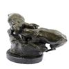 Image 6 : Art Deco Hot Cast two Fighting Rams Mascot Bronze Sculpture