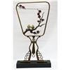 Image 5 : Two Love Bird with Flowers on a Tree Branch Bronze sculpture
