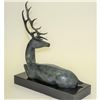 Image 5 : Special Patina Moose Wildlife Edition Bronze Sculpture on Marble Base Figurine