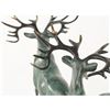 Image 7 : Two Running Stag Reindeer Bronze Statue
