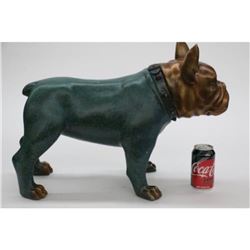 Bulldog 100% Solid Bronze and Copper Sculpture