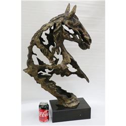 Bust Horse Head Bronze Sculpture